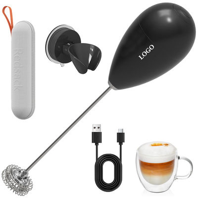 품질  Suction Cup Wall Mount Electric Milk Frother Uses Safe Lithium Battery 공장